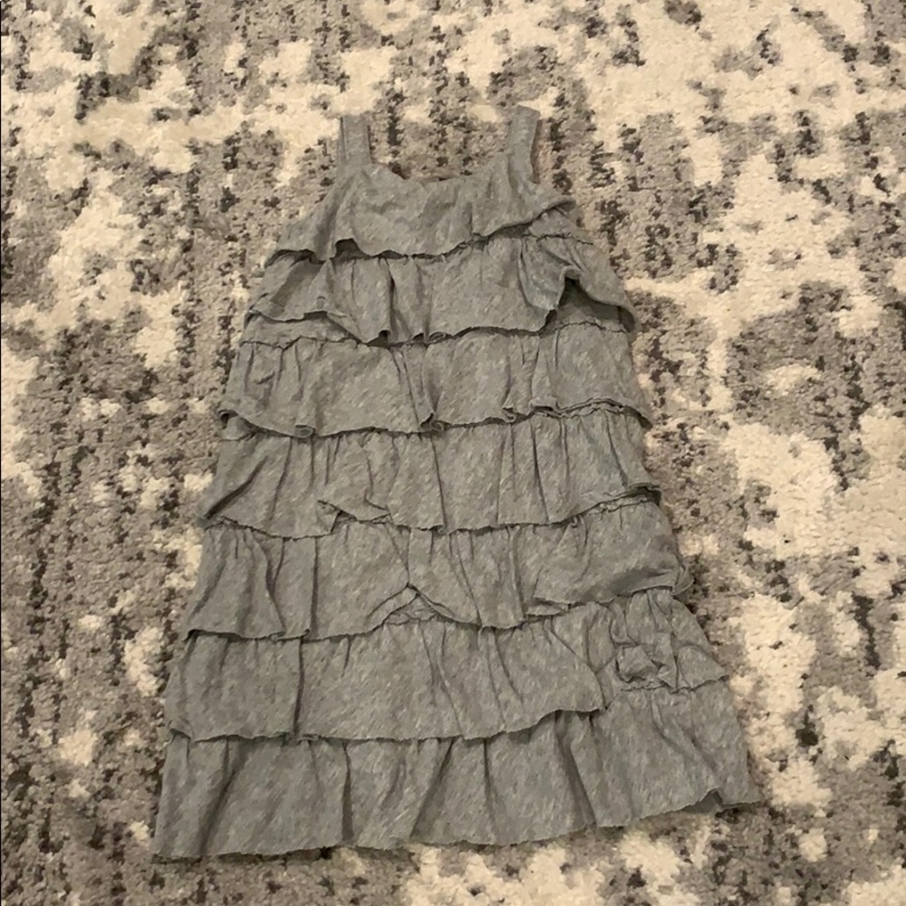 Gap gray tiered dress